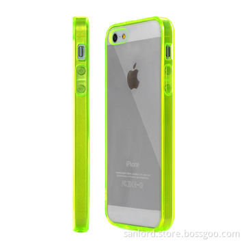 Wholesale 2-in-1 Cases for Mobile Phones, Made of Transparent TPU Bumper